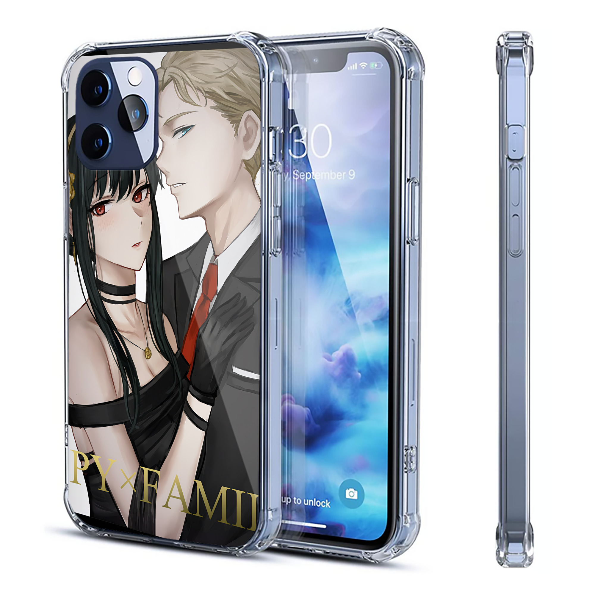 （画像用） SPY×FAMILY间谍家家酒 【iPhone 12シリーズ対応】透明スマホケース（クリアソフトケース）